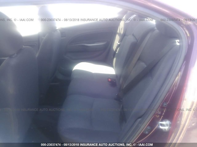 ML32F3FJ3JHF10571 - 2018 MITSUBISHI MIRAGE G4 ES Бордовый фото 8