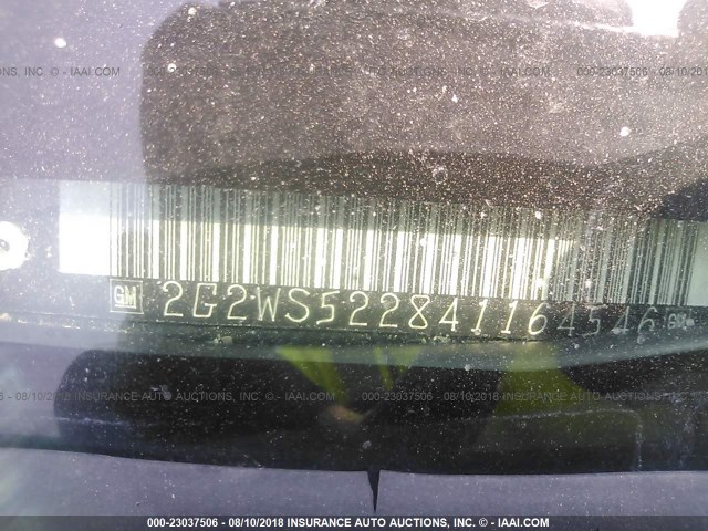 2G2WS522841164546 - 2004 PONTIAC GRAND PRIX GT2 მწვანე ფოტო 9