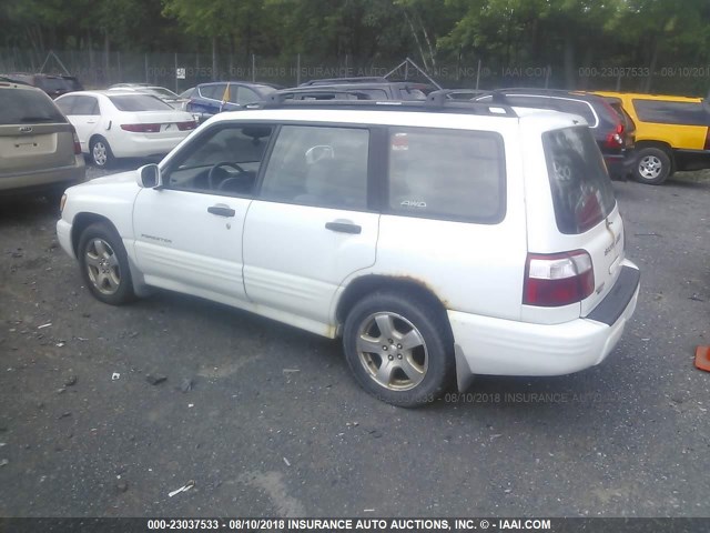 JF1SF65661H733038 - 2001 SUBARU FORESTER S 白色 照片 3