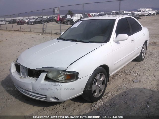 3N1CB51A15L484155 - 2005 NISSAN SENTRA 1.8S WHITE photo 2