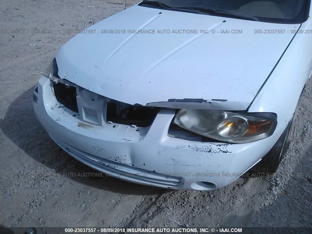 3N1CB51A15L484155 - 2005 NISSAN SENTRA 1.8S WHITE photo 6