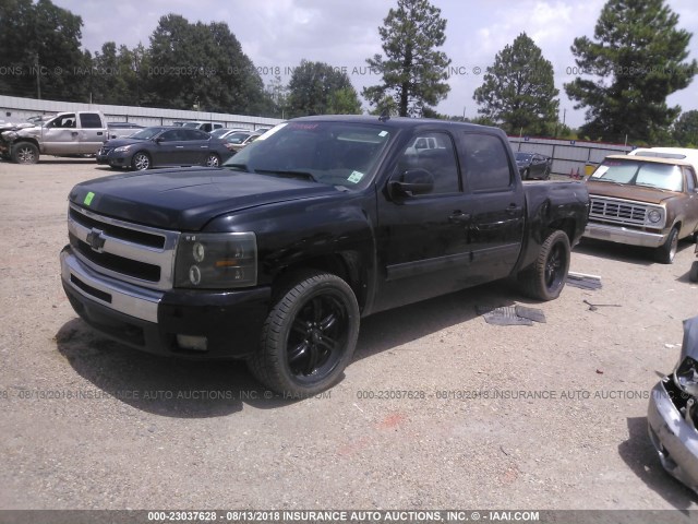 3GCEC23J09G112724 - 2009 CHEVROLET SILVERADO C1500 LT BLACK photo 2