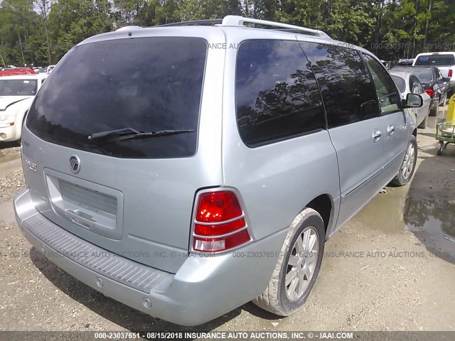 2MRDA22276BJ03672 - 2006 MERCURY MONTEREY LUXURY BLUE photo 4