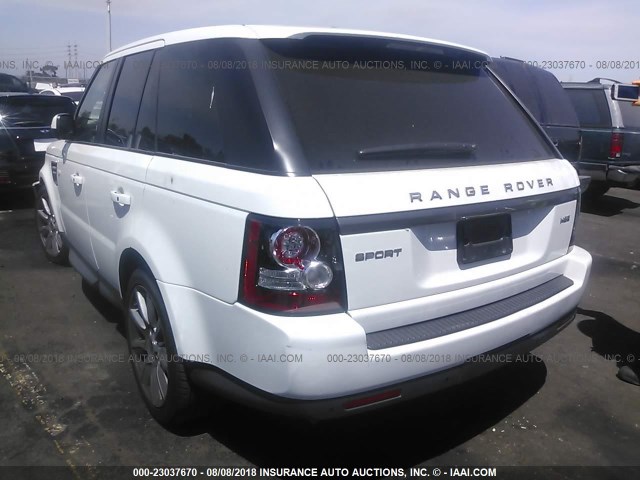 SALSF2D45DA806442 - 2013 LAND ROVER RANGE ROVER SPORT HSE WHITE photo 3