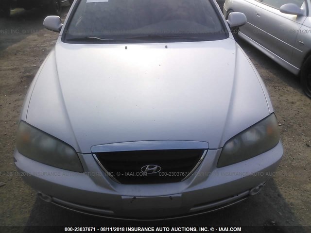 KMHDN46D96U271852 - 2006 HYUNDAI ELANTRA GLS/GT/LIMITED SILVER photo 6