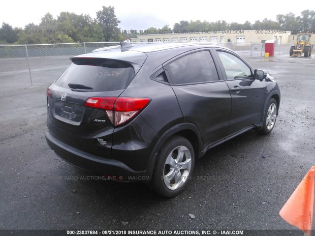 3CZRU6H72GM709921 - 2016 HONDA HR-V EXL PURPLE photo 4