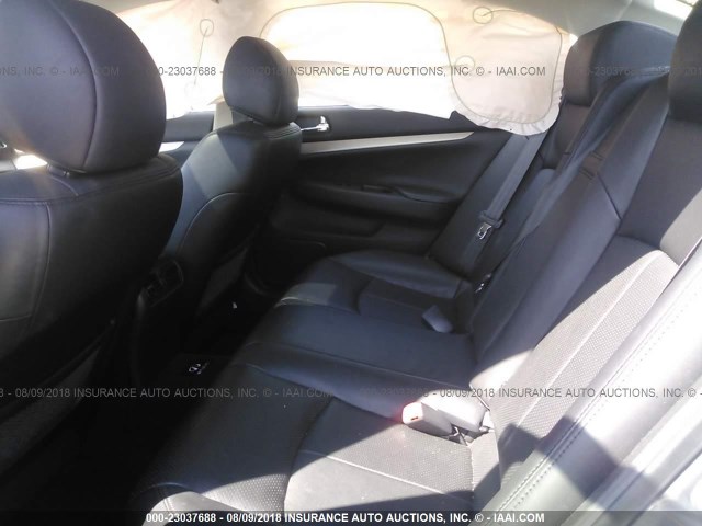 JN1CV6AR6DM754455 - 2013 INFINITI G37 GRAY photo 8