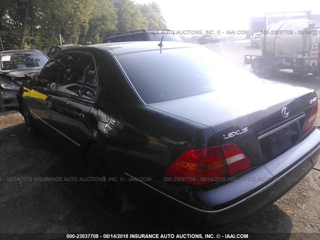 JTHBN30F930097430 - 2003 LEXUS LS 430 BLACK photo 3