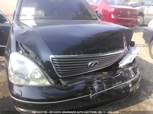 JTHBN30F930097430 - 2003 LEXUS LS 430 BLACK photo 6