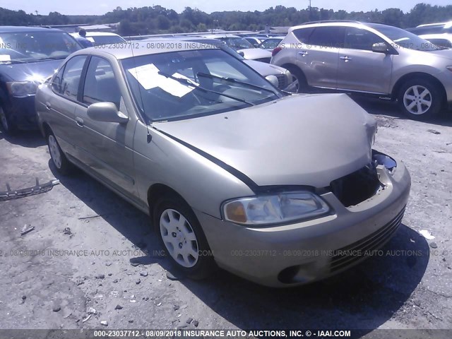 3N1CB51D02L669318 - 2002 NISSAN SENTRA XE/GXE TAN photo 1