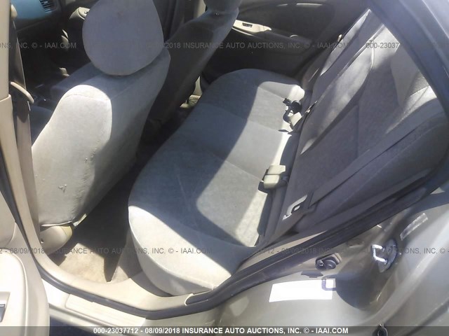 3N1CB51D02L669318 - 2002 NISSAN SENTRA XE/GXE TAN photo 8