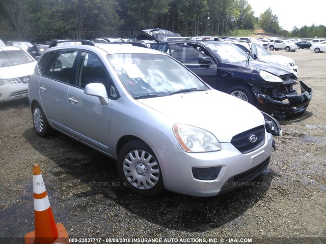 KNAFG528497235315 - 2009 KIA RONDO LX/EX SILVER photo 1