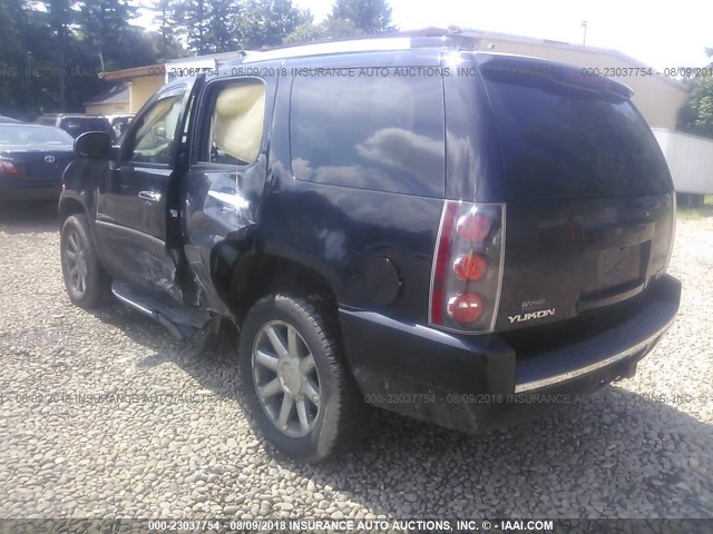 1GKFK63857J372273 - 2007 GMC YUKON DENALI BLACK photo 3