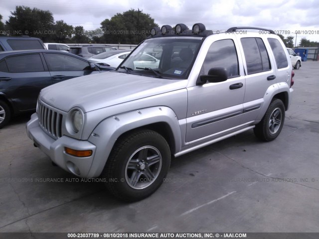 1J4GK38K94W236675 - 2004 JEEP LIBERTY RENEGADE SILVER photo 2