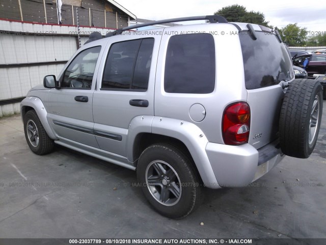 1J4GK38K94W236675 - 2004 JEEP LIBERTY RENEGADE SILVER photo 3