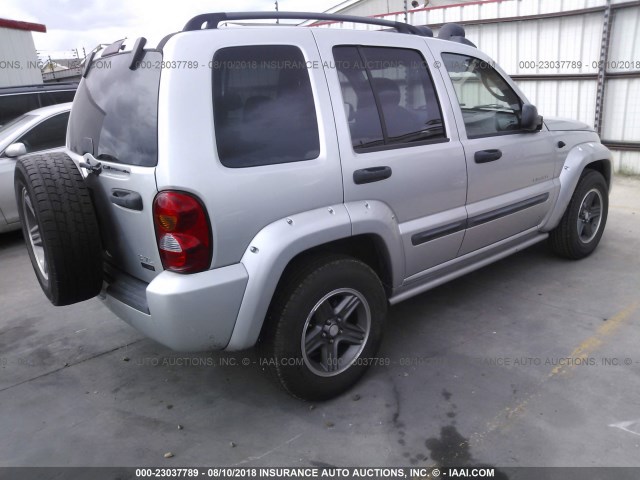 1J4GK38K94W236675 - 2004 JEEP LIBERTY RENEGADE SILVER photo 4