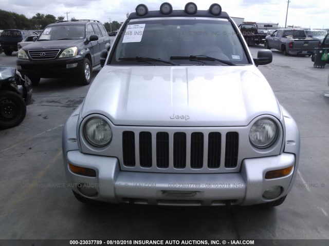 1J4GK38K94W236675 - 2004 JEEP LIBERTY RENEGADE SILVER photo 6