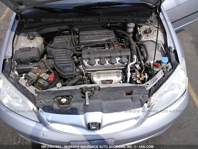 2HGES16384H545566 - 2004 HONDA CIVIC DX VP Gümüş foto 10