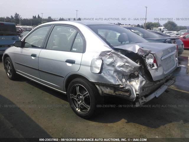 2HGES16384H545566 - 2004 HONDA CIVIC DX VP SILVER photo 3