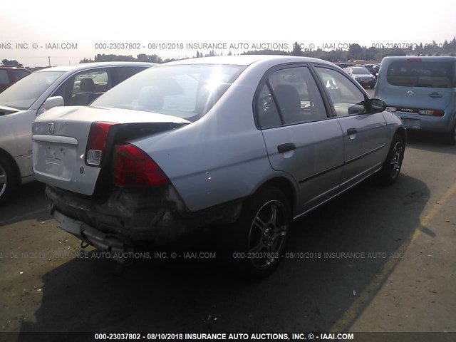 2HGES16384H545566 - 2004 HONDA CIVIC DX VP SILVER photo 4