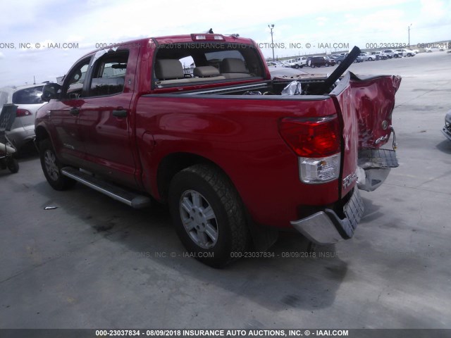 5TFDW5F10AX105028 - 2010 TOYOTA TUNDRA CREWMAX SR5 RED photo 3