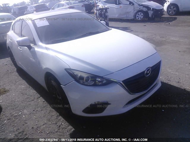 JM1BM1M70E1181029 - 2014 MAZDA 3 GRAND TOURING WHITE photo 1