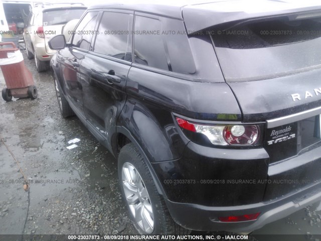 SALVN2BG0FH012164 - 2015 LAND ROVER RANGE ROVER EVOQUE BLACK photo 3