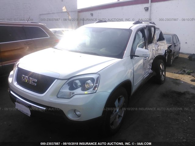 1GKKVRED7BJ325160 - 2011 GMC ACADIA SLT-1 Biały zdjęcie 2