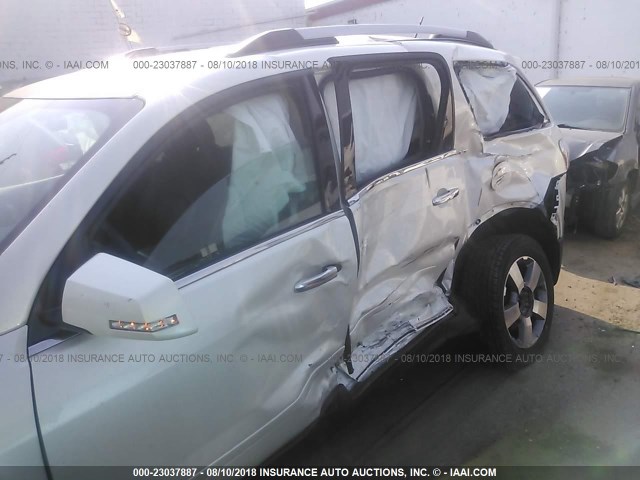 1GKKVRED7BJ325160 - 2011 GMC ACADIA SLT-1 Biały zdjęcie 6