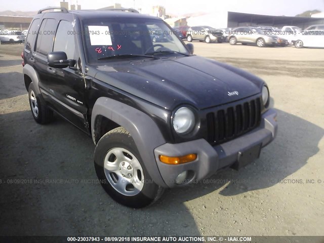 1J4GL48K13W725962 - 2003 JEEP LIBERTY SPORT/FREEDOM შავი ფოტო 6