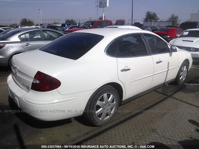 2G4WC552661253731 - 2006 BUICK LACROSSE CX WHITE photo 4