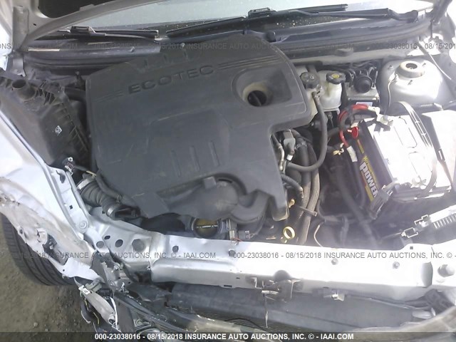 1G1ZC5E10BF381158 - 2011 CHEVROLET MALIBU 1LT 银色 照片 10