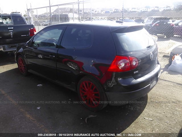 WVWFV71K36W150534 - 2006 VOLKSWAGEN NEW GTI BLACK photo 3