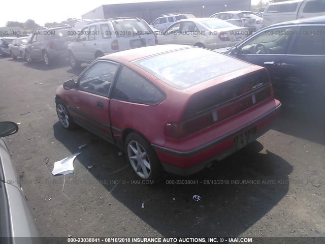 JHMED8356JS025876 - 1988 HONDA CIVIC CRX DX RED photo 3