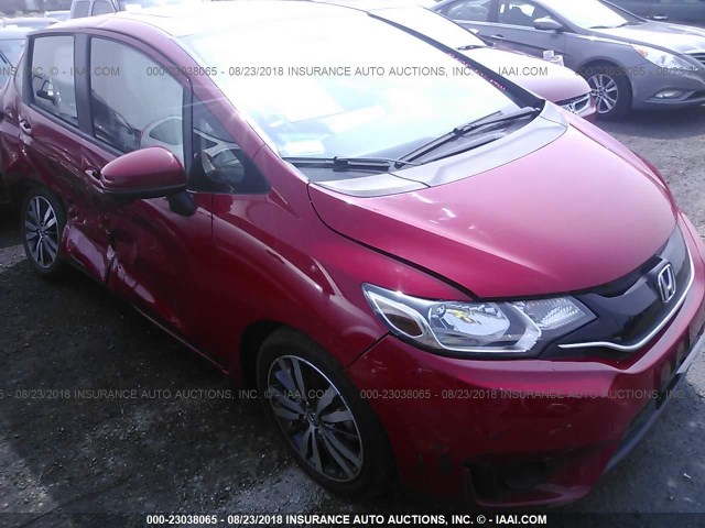 3HGGK5H81FM742933 - 2015 HONDA FIT EX/EXL RED photo 1