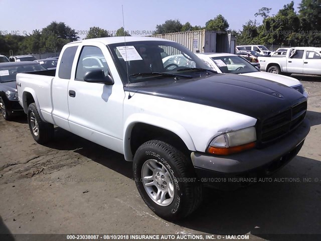 1D7HG32N03S289128 - 2003 DODGE DAKOTA SPORT WHITE photo 1