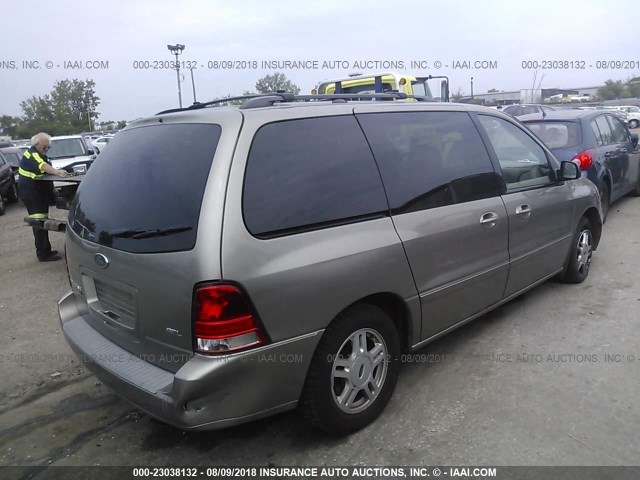 2FMZA52264BA39899 - 2004 FORD FREESTAR SEL GOLD photo 4