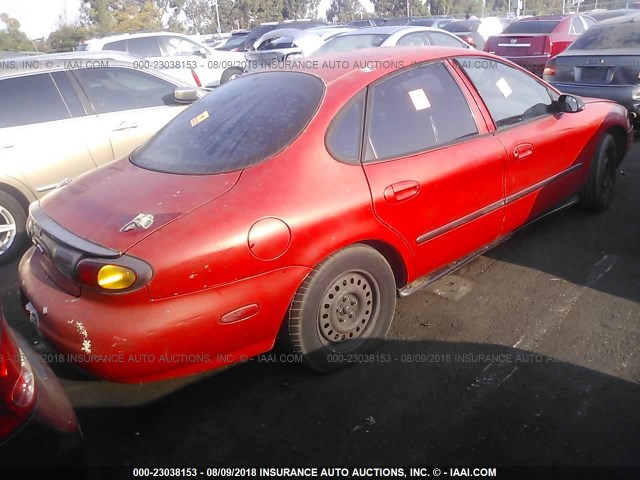 1FALP51U5TG256658 - 1996 FORD TAURUS G RED photo 4