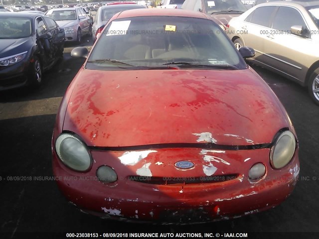 1FALP51U5TG256658 - 1996 FORD TAURUS G RED photo 6