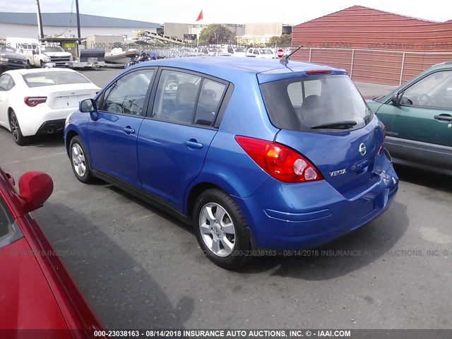 3N1BC13E88L424234 - 2008 NISSAN VERSA S/SL BLUE photo 3