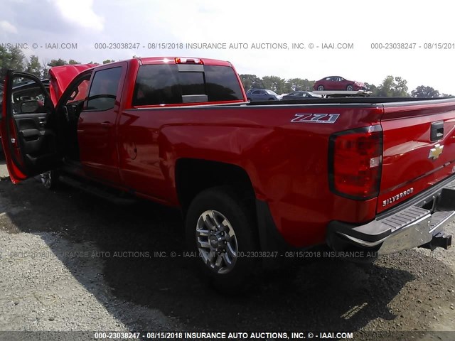 1GC1KVEG5HF101691 - 2017 CHEVROLET SILVERADO K2500 HEAVY DUTY LT RED photo 3