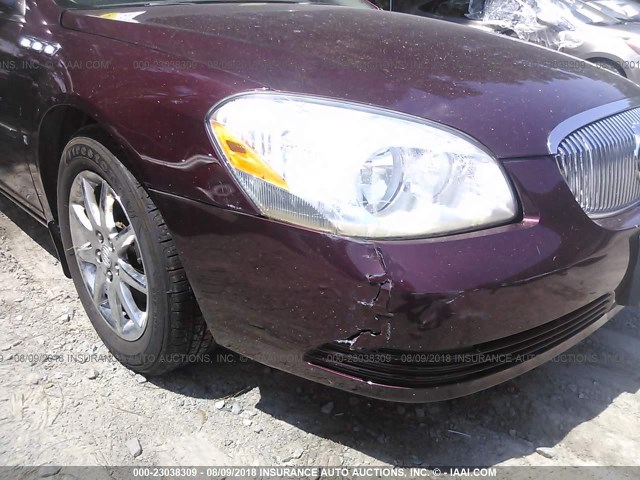 1G4HD57267U157316 - 2007 BUICK LUCERNE CXL BURGUNDY photo 6