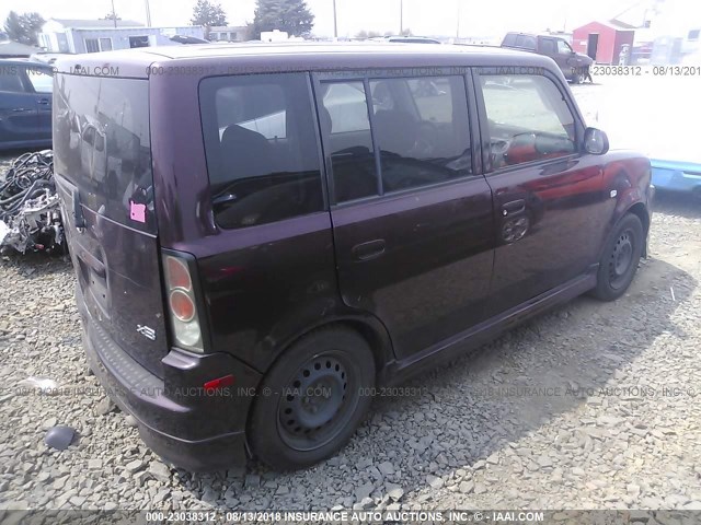 JTLKT324550208226 - 2005 TOYOTA SCION XB იასამნისფერი ფოტო 4