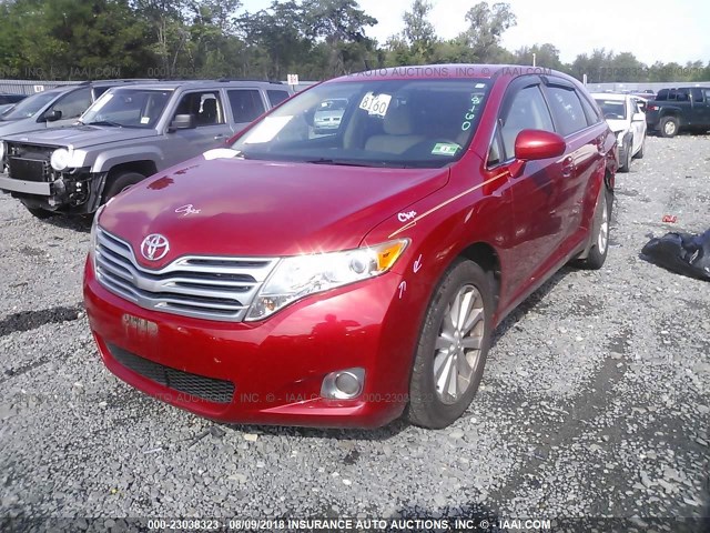 4T3BA3BB4BU024208 - 2011 TOYOTA VENZA RED photo 2