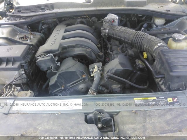 2D4FV48T65H679974 - 2005 DODGE MAGNUM SE GREEN photo 10