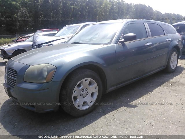 2D4FV48T65H679974 - 2005 DODGE MAGNUM SE GREEN photo 2