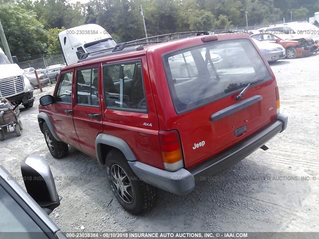 1J4FF28S4XL561492 - 1999 JEEP CHEROKEE SE RED photo 3