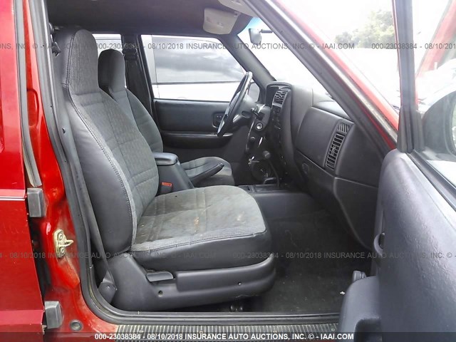 1J4FF28S4XL561492 - 1999 JEEP CHEROKEE SE RED photo 5