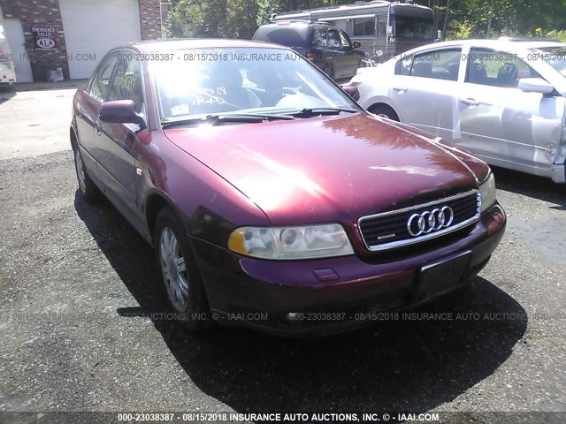 WAUDC68D21A127697 - 2001 AUDI A4 1.8T QUATTRO RED photo 1