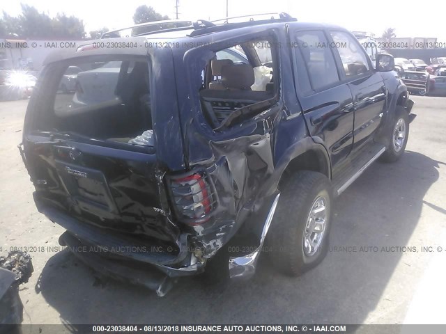 JT3GN86R6W0063301 - 1998 TOYOTA 4RUNNER SR5 BLACK photo 4